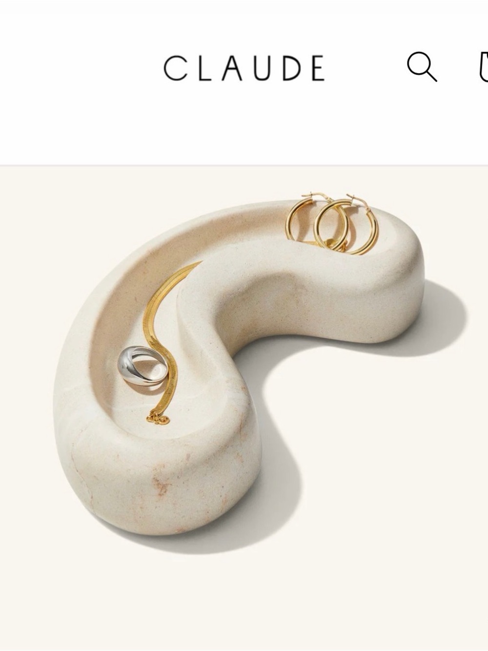 Claude Home + Mejuri Sculptural Vessel